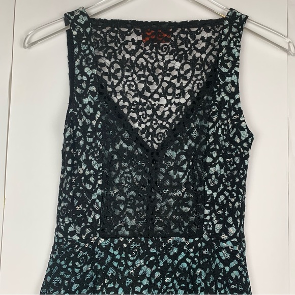 Missoni orange label Black Green ombré lace Mini Dress ~ 38/0 ~ EUC - Picture 4 of 16